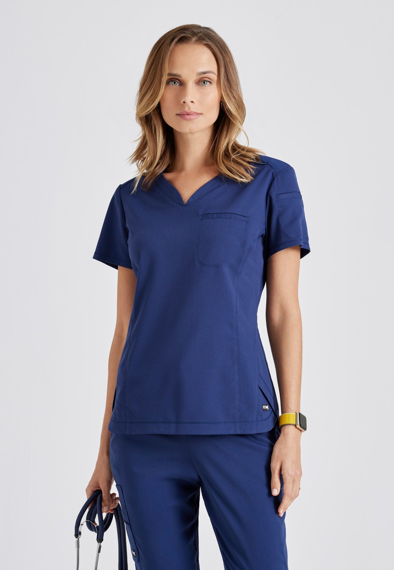 Capri Tuck-in Top - Indigo - Jen's Scrubs